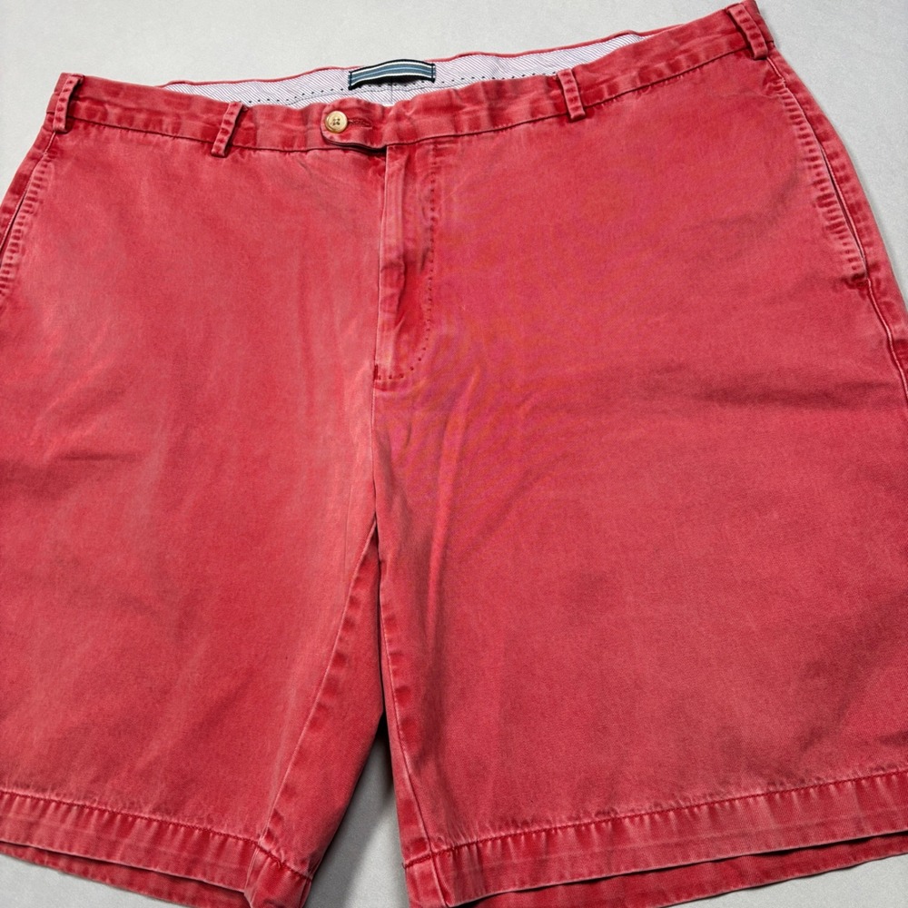 Peter Millar Shorts Mens 40 Red 100% Pima Cotton Flat Front Casual Summer